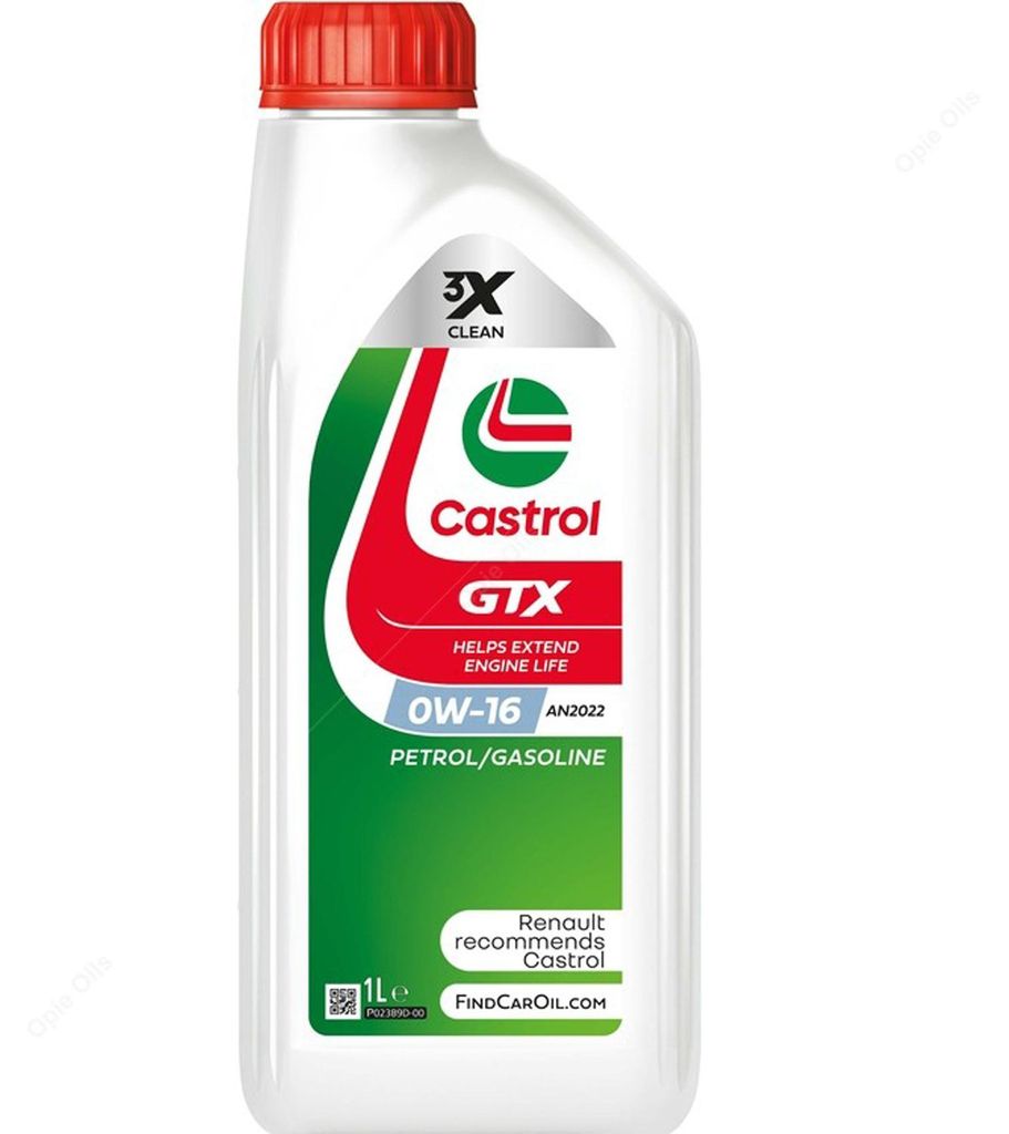 CASTROL GTX AN2022 für 0W-16 1 Liter Motoröl Motorenöl AN2022 Öl