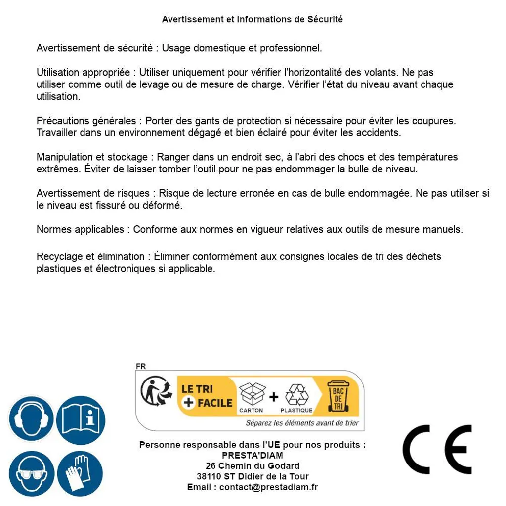Niveau pour Volant D-Work 45,8 cm - Haute Précision et Usage Pro - 8
