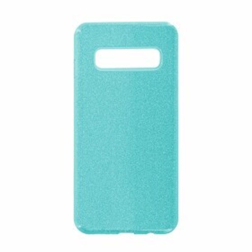 Glitzernde Silikon Handyhülle Samsung Galaxy S10 Plus Türkis Schutz Case cnt1295