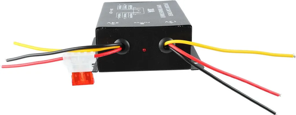 Inverter 24V 12V 30A Professionale per Camion e Autobus - Riduttore Audio
