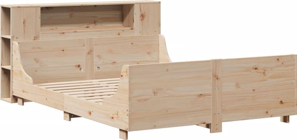 "Winterschlussverkauf "Massivholzbett - CLORIS - Doppelbett - Robust und langlebig - ohne Matratze 160x200 cm - Einfache Montage - Kiefernholz - D...