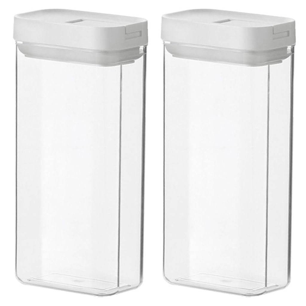 2er-Pack Müslibehälter, luftdichte Gläser, 1200 ml Müsli-Aufbewahrungsboxen, transparente Lebensmittelbehälter für die Küche