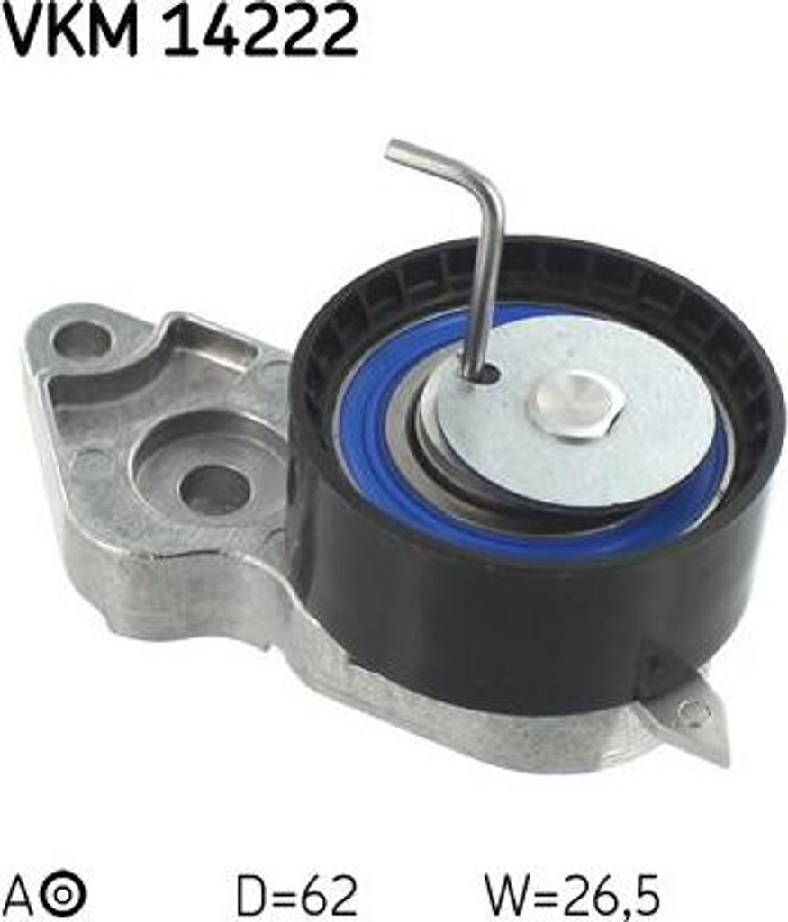 SKF VKM 14222 Spannrolle, Zahnriemen OE 1039422 kompatibel mit Fiesta, Focus, Fusion, Puma, 2, S40, V50