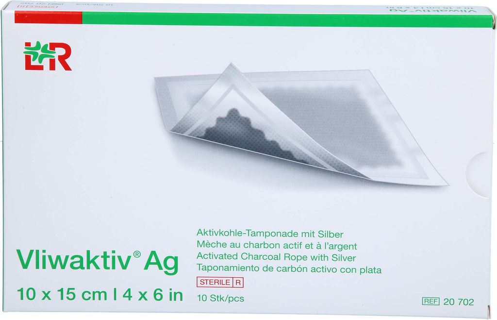 Vliwaaktiv AG, sterilný, 10 x 15 cm Balenie: 10 kusov | Obrázok produktu 