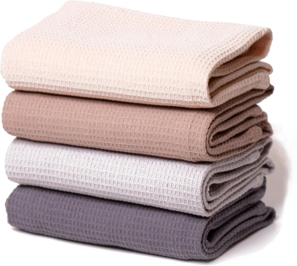 Geschirrtücher 30 x 30 cm – super saugfähig – farbig – waschbar – für die Küche