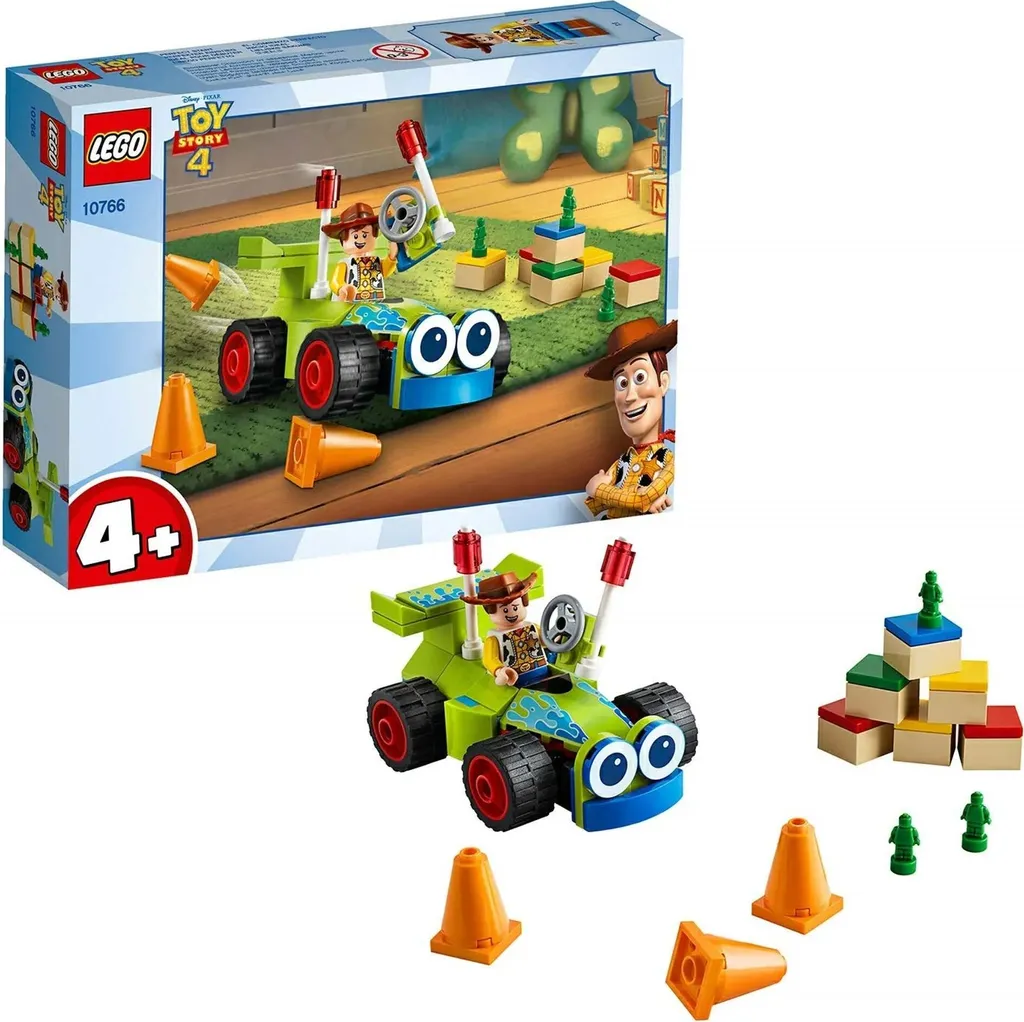 Cadeau LEGO Woody et Turbo 10766 : Kit de Construction Enfant dès 4 Ans