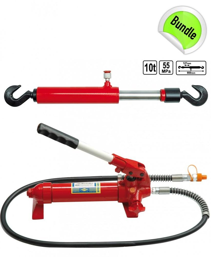Handpumpe Hydraulik Zugzylinder für Richtsatz 10 Tonnen Produktbild 