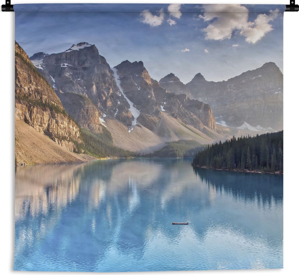 MuchoWow Wandteppich Wandbehang Moraine Lake in der Provinz Alberta in Kanada 150x150 cm Tapisserie Dekoration Wandtuch - Wohnaccessoires - Modernes