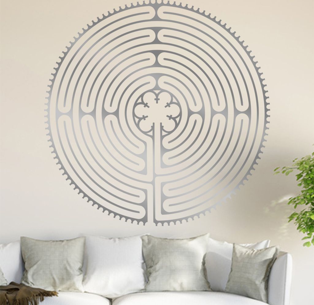 Irrgarten I Wandtattoo in 6 Größen - Wandaufkleber Wall Sticker - Dekoration, Küche, Wohnzimmer, Schlafzimmer, Badezimmer