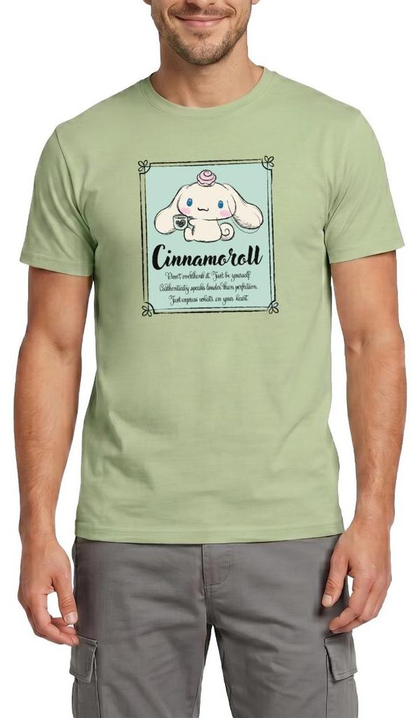 Spreadshirt Cinnamoroll Just Be Yourself Männer T-Shirt, XXL, Sage