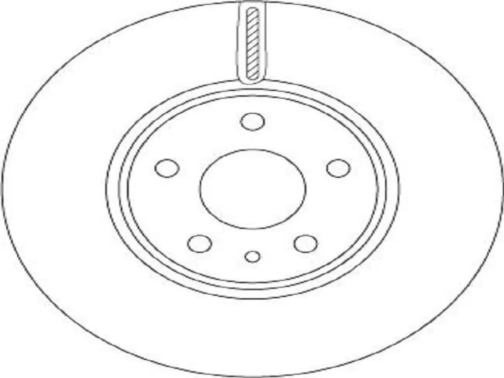Paire de disques de frein ventilés TRW DF6811 compatibles Mondeo V