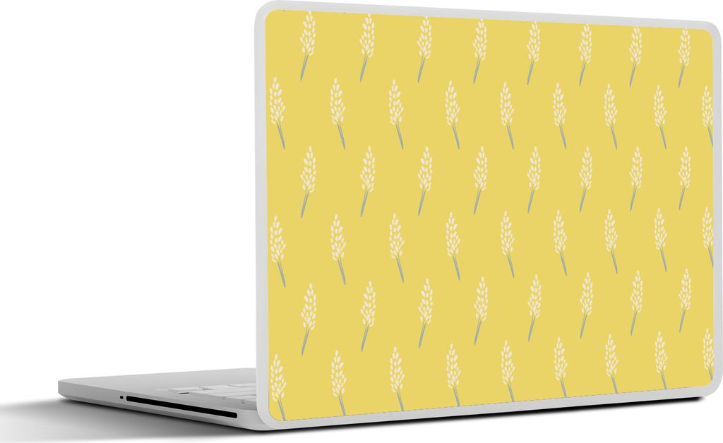 MuchoWow Laptop Aufkleber Sticker Cover Blumen - Pastell - Muster 32.5x23.5 cm - Sticker für Laptop - Selbstklebend