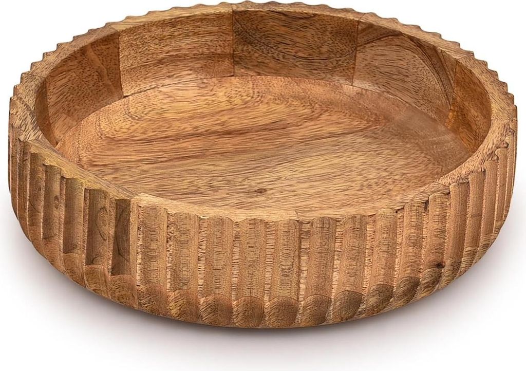 Holzfrüchteschale oder Bonbonschale - Verleihen Sie Ihrem Raum mit einer einzigartigen Schale einen Akzent - 10" X 10" X 25"