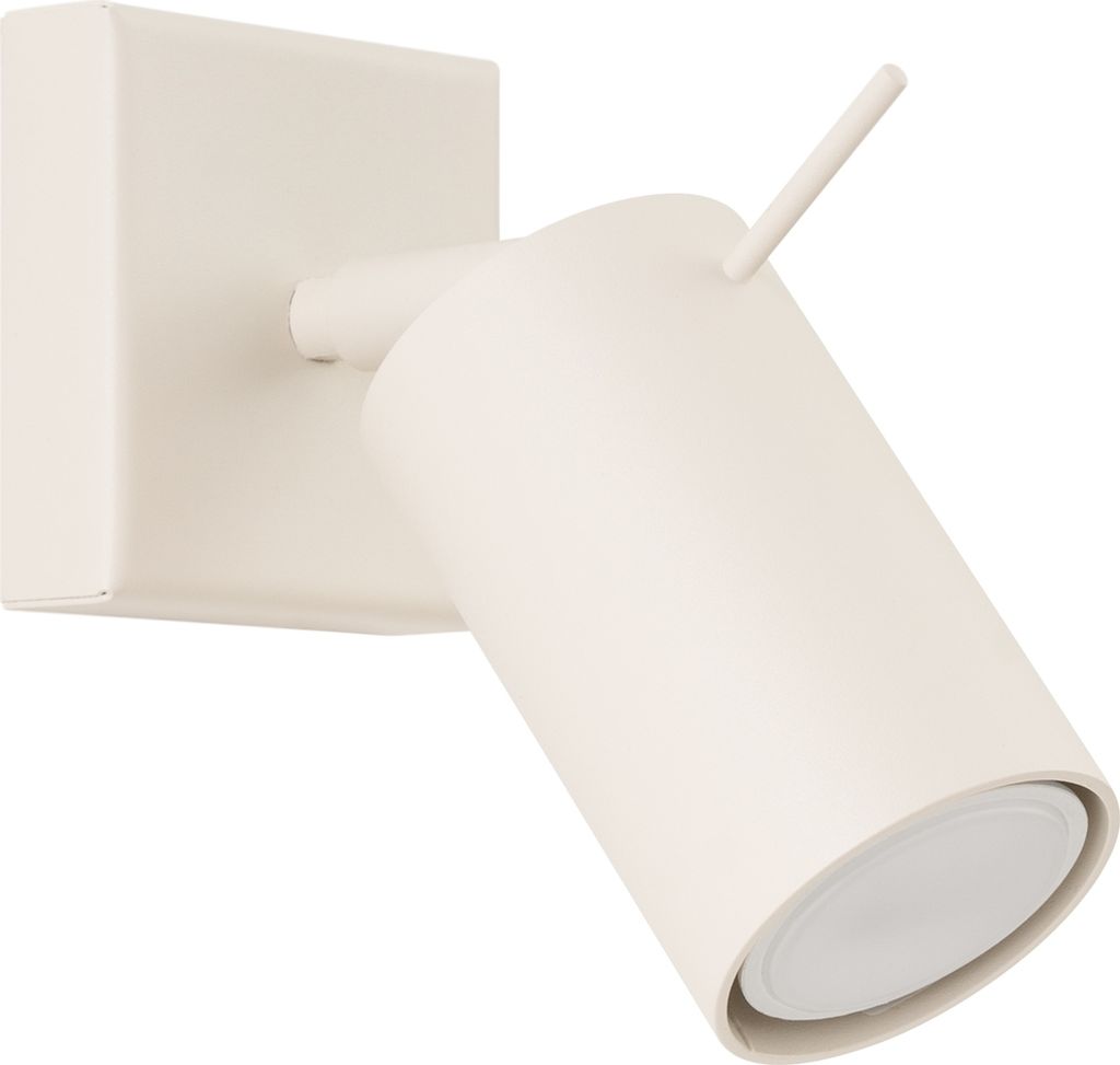 Wandleuchte RING beige 1xGU10 10W Stahl 8x16x8cm Sollux Lighting