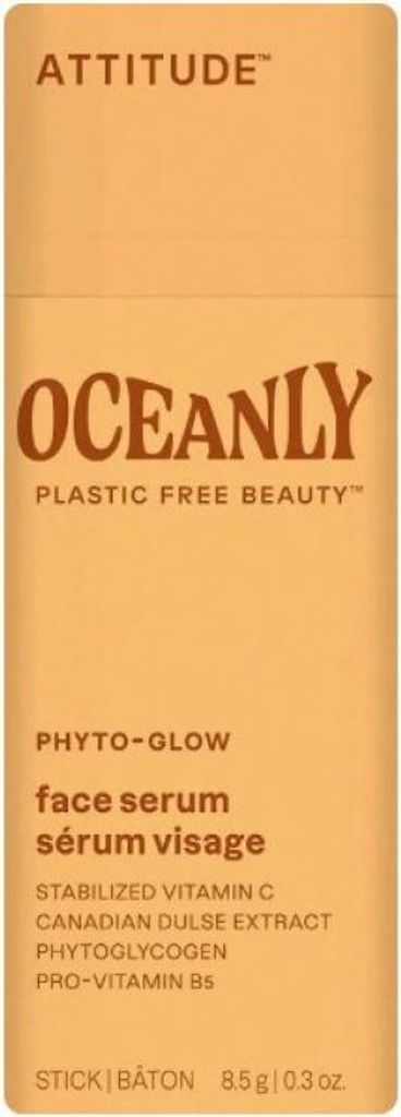 ATTITUDE Oceanly Face Serum Stick EWG Verified Plant and Mineral-Based Ingredients Vegan Skin Care Products PHYTO GLOW Unscented 8.5 grams