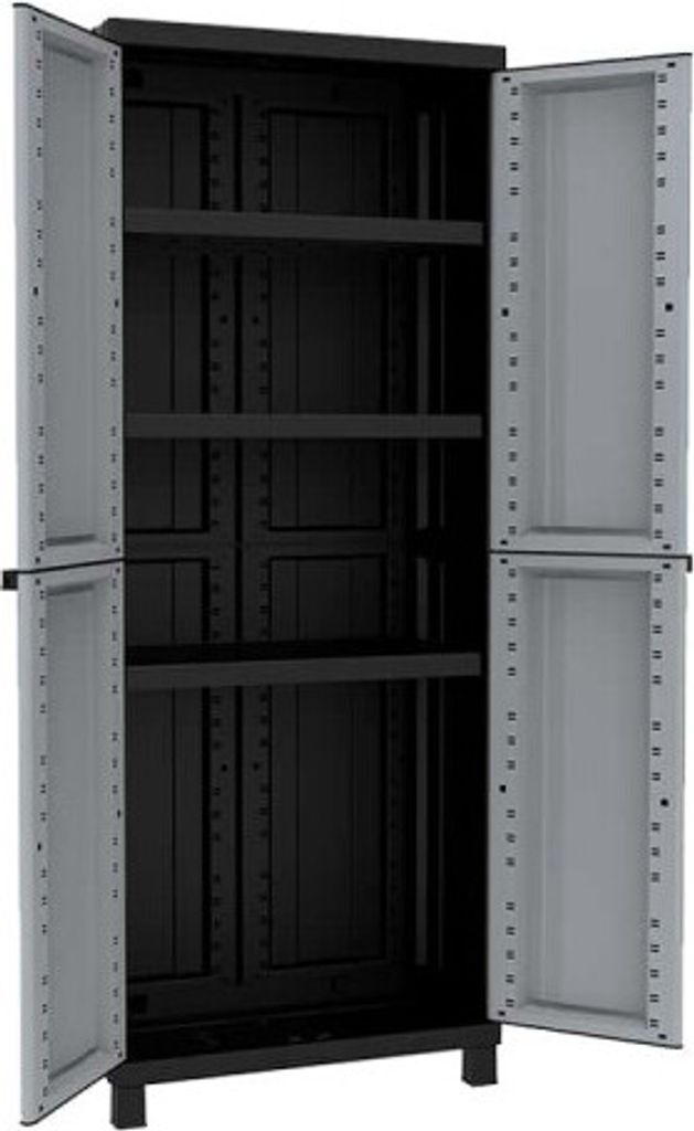 Terry Garderobe Terry Schwarz/Grau Kunststoff Harz 68 X 39 X 170 CM