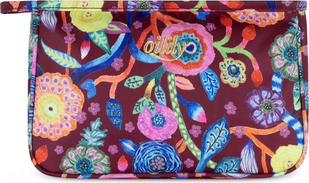 Oilily Kosmetiktasche Calan Cosmetic Bag Tawny Port bunt