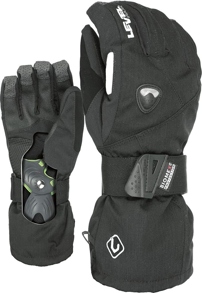 LEVEL Fly Snowboard Herren Finger Handschuhe schwarz 10