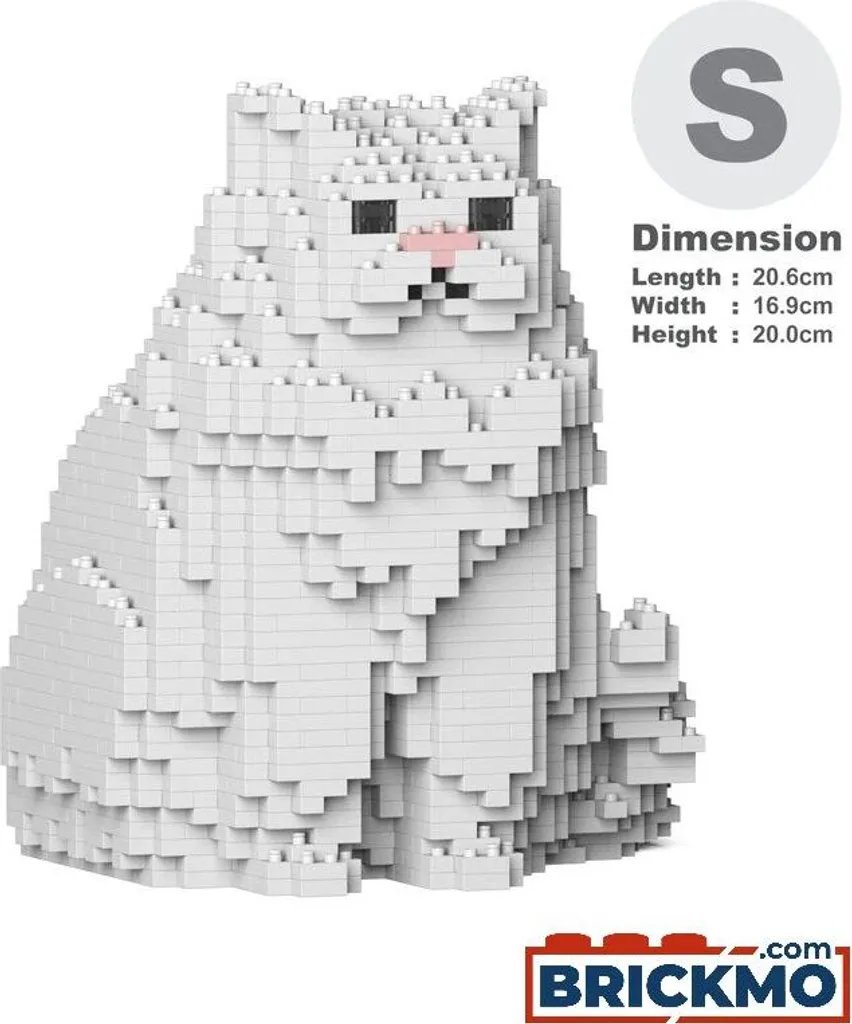 Maquette Chat Persan Solide JEKCA 01S-M01 : Fini les Briques qui Tombent