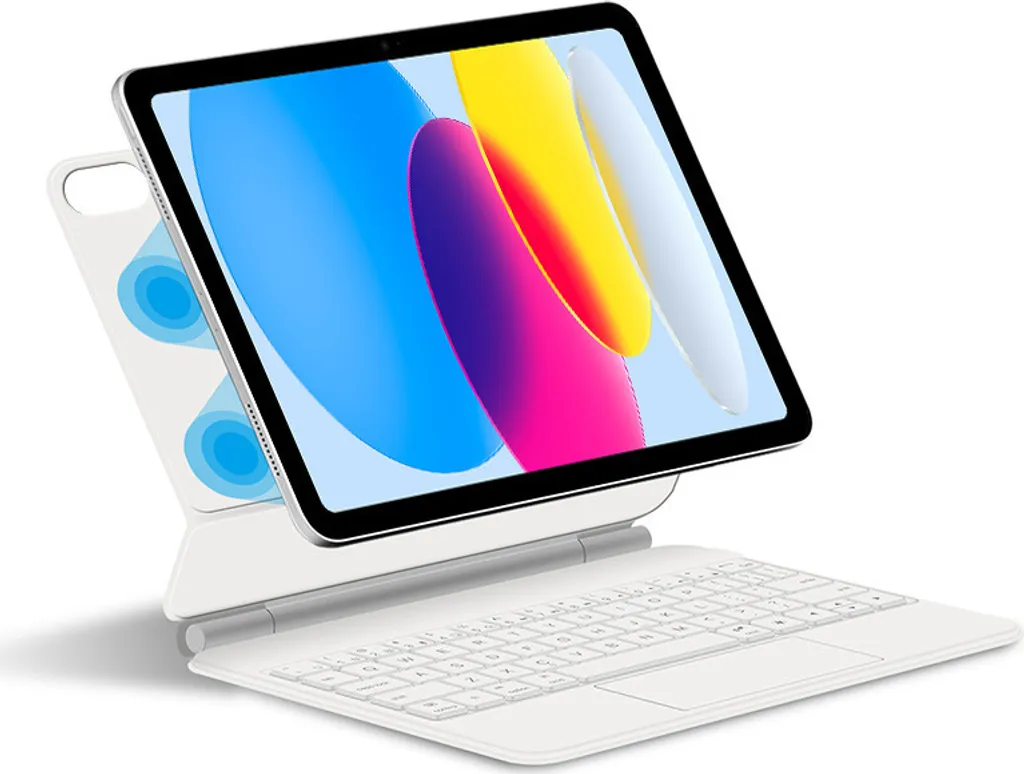 Custodia Professionale iPad Pro 12.9 Bianca con Tastiera Wireless