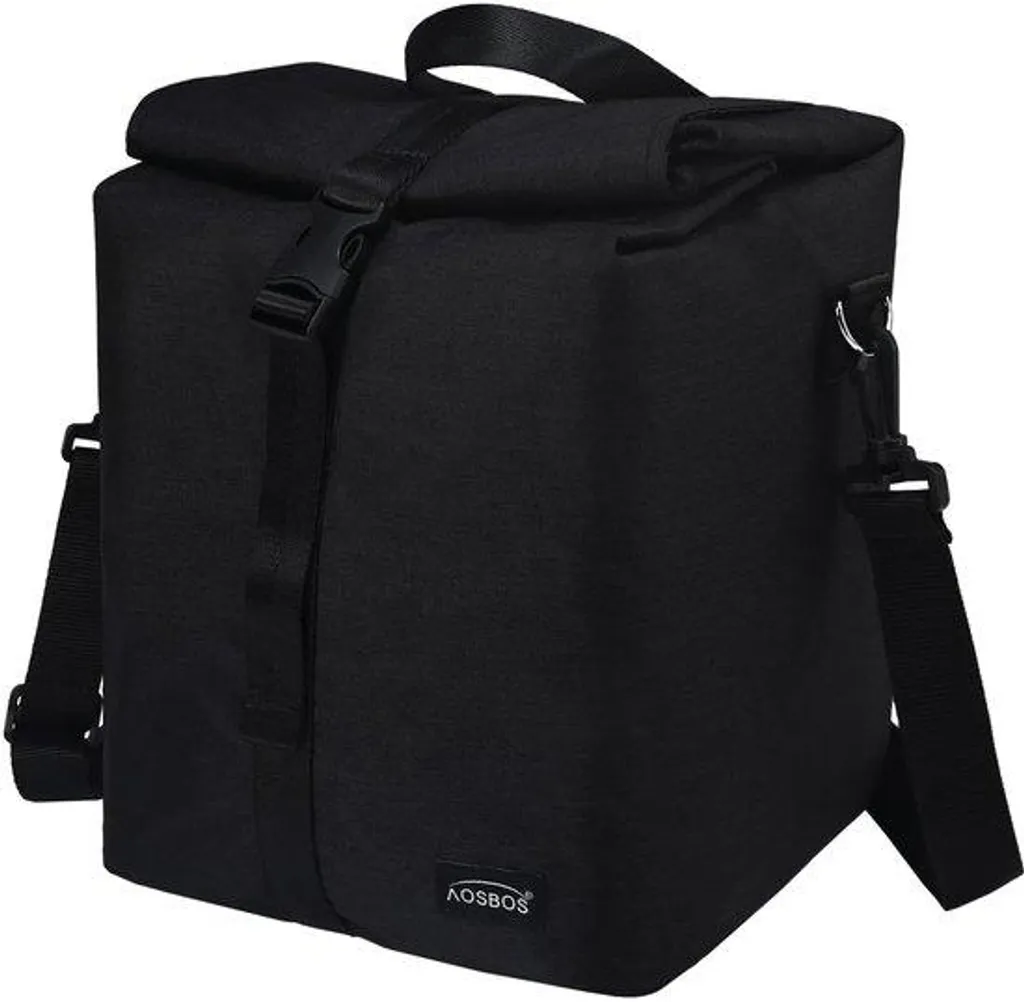 Sac à dos isotherme imperméable avec boucle de sécurité - Noir mat