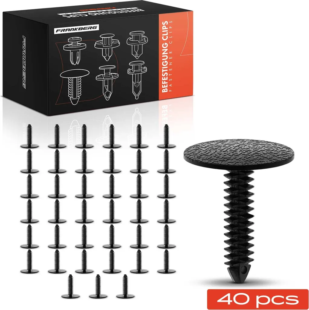 Lot de 40 Fixations de Carrosserie Haute Résistance pour Hyundai Kia