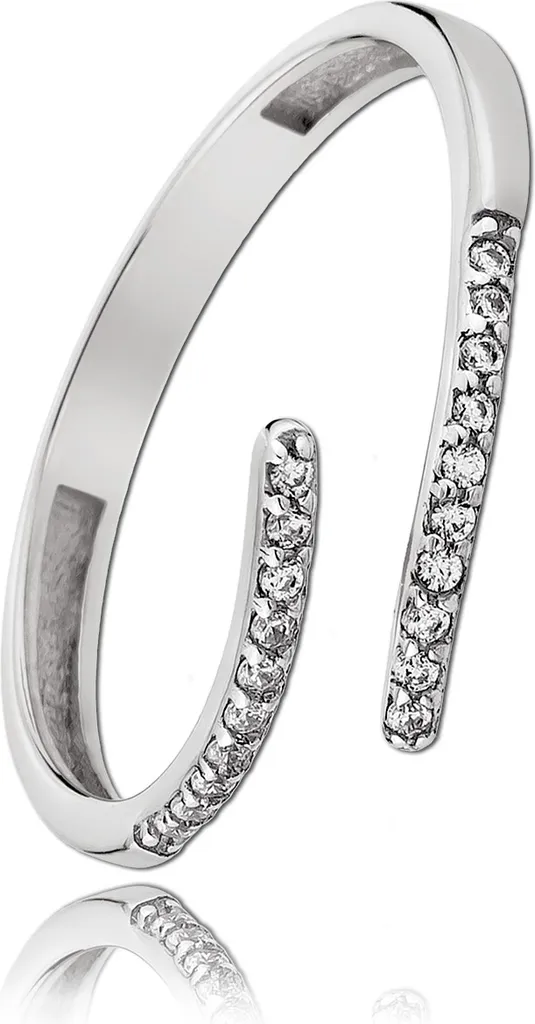 Bague Or Blanc 333 Balia Taille 58 Idéale pour Mariage et Quotidien