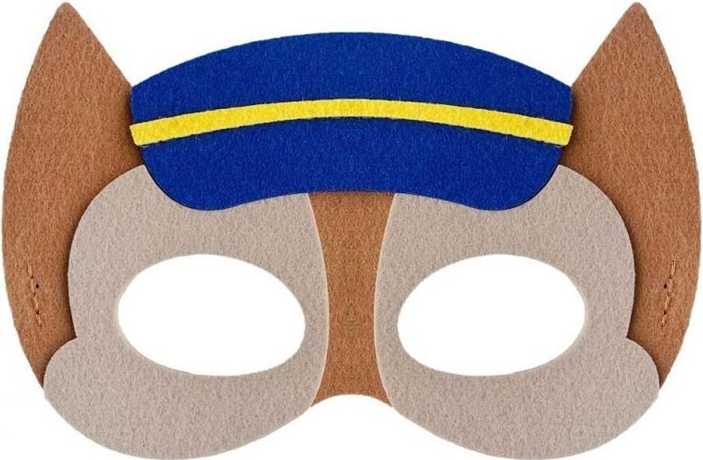 Party Maske aus Filz Polizist Hunde Brigade