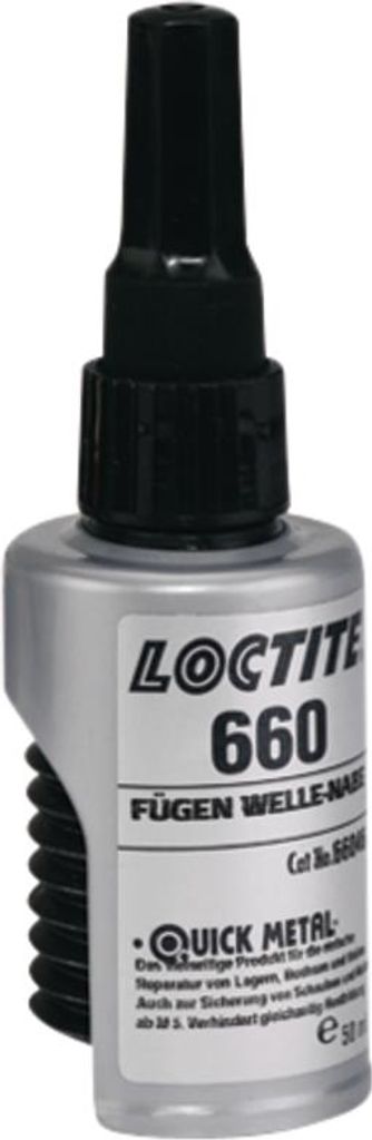 LOCTITE 660 ist ein hochfester, spaltfüllender Fügeklebstoff (Quick Metal) zur Reparatur ausgeschlagener Wellen-Nabe-Verbindungen.
