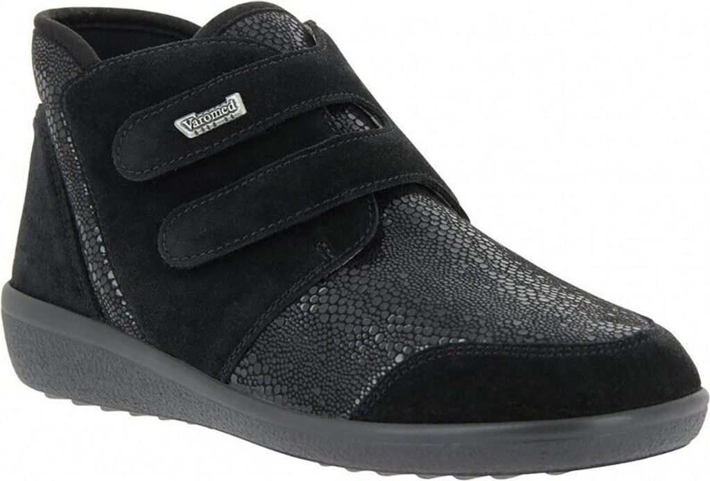 Varomed Prophylaxe Klett-Stiefelette Damen Lyon Schwarz Gr 42