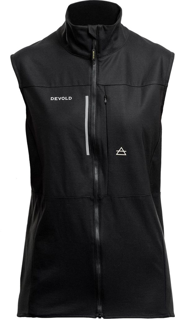 DEVOLD RUNNING MERINO VEST WMN Damen Lauf-Weste schwarz schwarz S