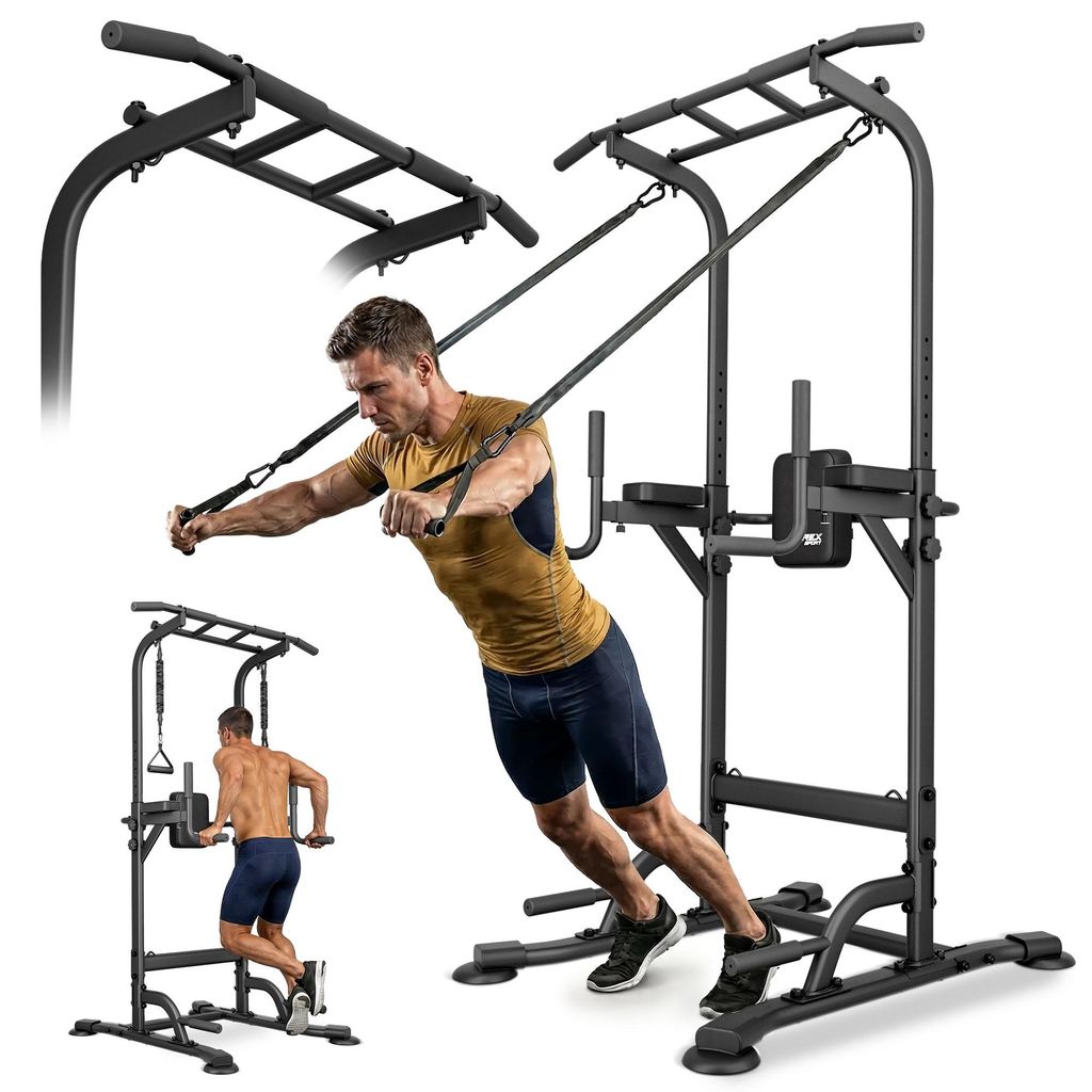 TREX SPORT Power Tower Dip Station & Klimmzugstange Produktbild 