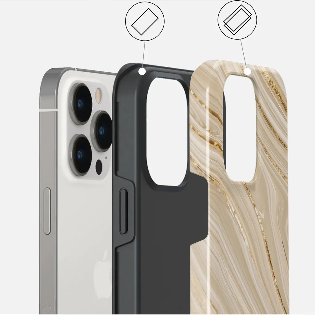 Coque iPhone 15 Pro Max MagSafe Beige Antichoc : Sécurité et Style
