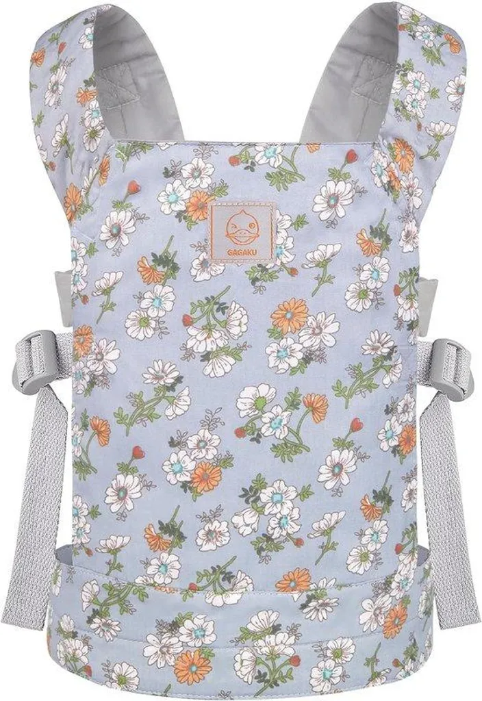Sac à dos porte-enfant pour voyage et randonnée, bleu et blanc ajusté