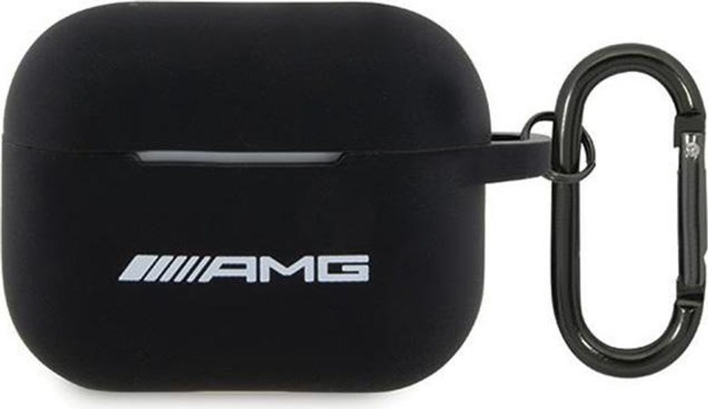 AMG AMAP2RBK AirPods Pro 2 (2022/2023) cover schwarz Silicone White Logo Schutzhülle
