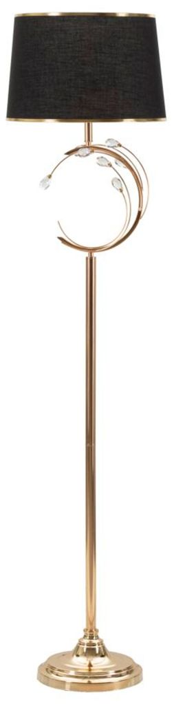 Lampadaire Bruxelles Glam 160 Cm - Lampadaire En Métal Noir Image du produit 