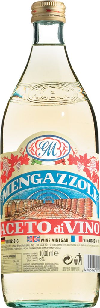 Mengazzoli Aceto di vino bianco / Weißweinessig 1000 ml.
