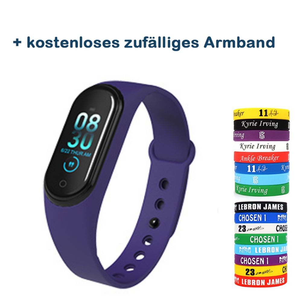 Smartwatch Armband Sport Blutdruck Pulsuhr Fitness Tracker Pulsmesser monitor DE 