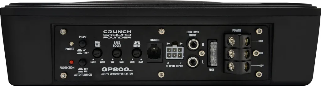 Subwoofer Actif CRUNCH GP800v2 Groundpounder 20cm Caisson de Basse