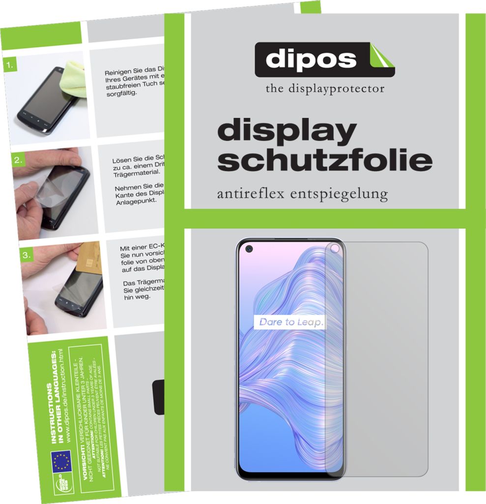5x Schutzfolie für Oppo Realme V5 5G Display Folie matt Displayschutzfolie