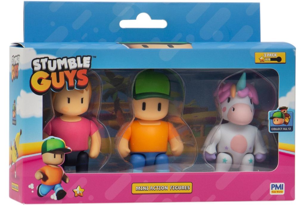 Stumble Guys Figurki Akcji 3-pak Mr. Stumble Ms. Stumble Obrázok produktu 