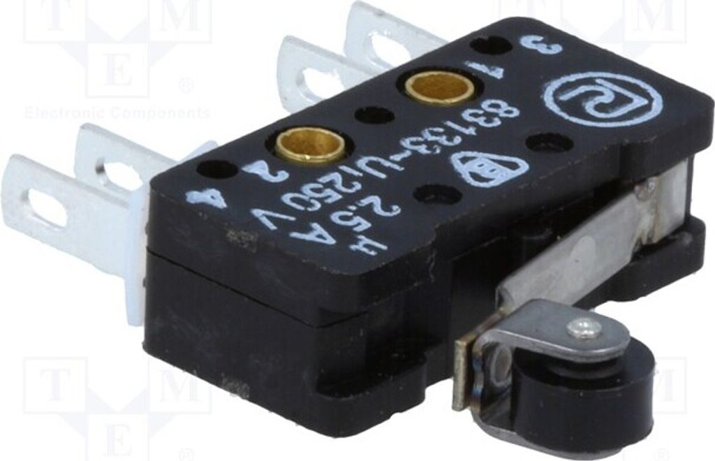 1x Mikrosc SNAP ION mit Hebel (mit Rolle) 2,5A/250VAC 83 133 S54 ER14.1 Mikrosc S