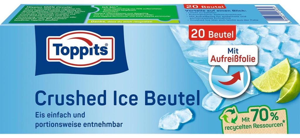 Toppits 3545917006 Toppits Eiswürfelbeutel Crushed Ice Zdjęcie produktu 