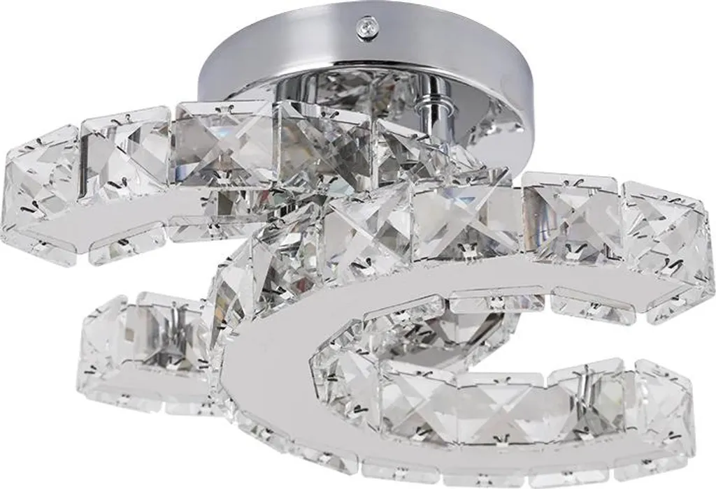 Plafonnier LED Design Cristal SJ-SC-SS pour Éclairer les Pièces Sombres