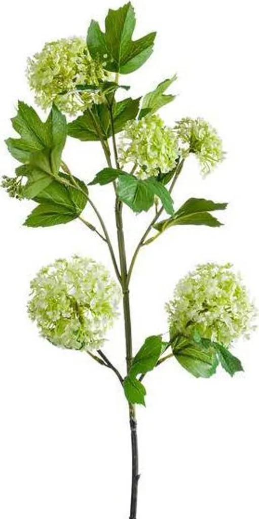 Bouquet de Viburnum artificiel crème 75 cm pour décoration de table