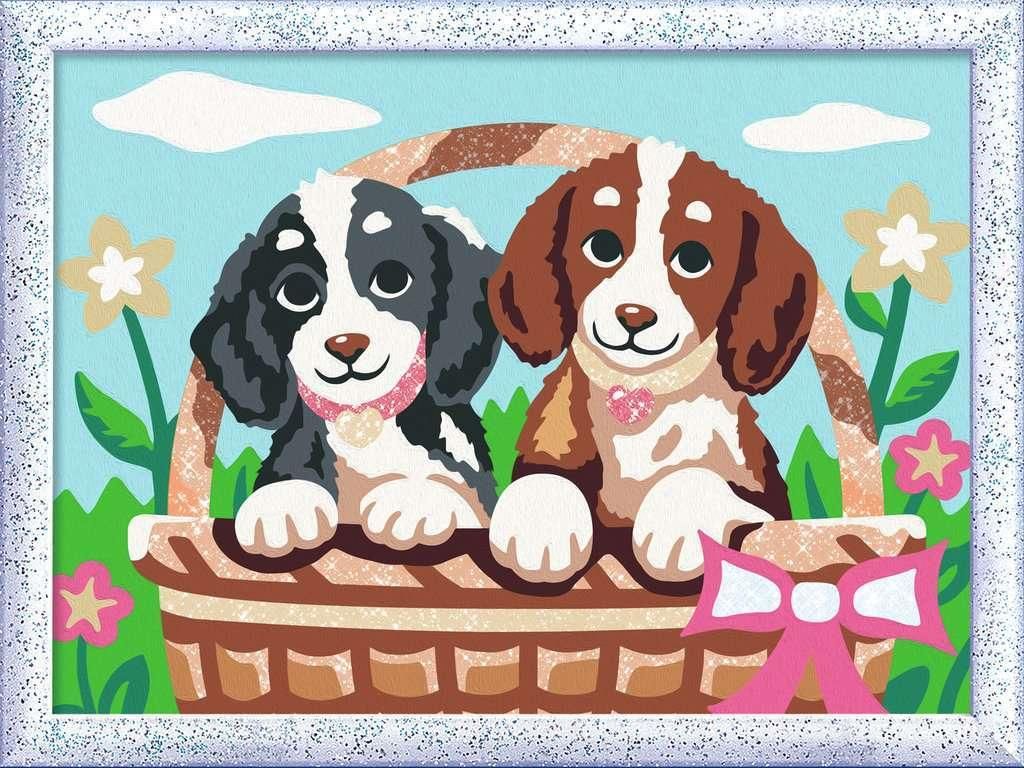 Chiens dans le panier Ravensburger 25890 Image du produit 