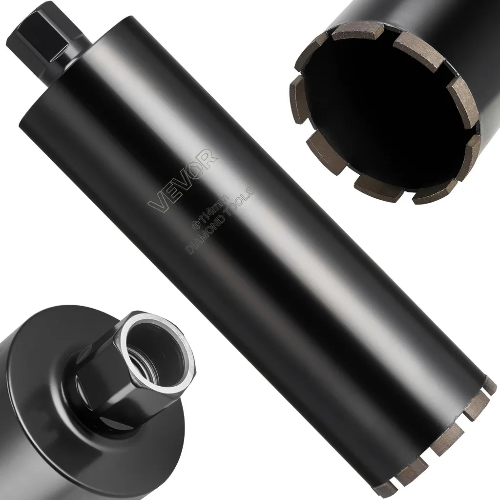 Couronne de forage diamantée 114 mm pour carotteuse à béton et briques