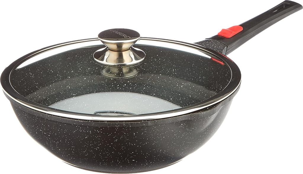 Wok 30cm Edelstahl Induktion geeignet Aluminium