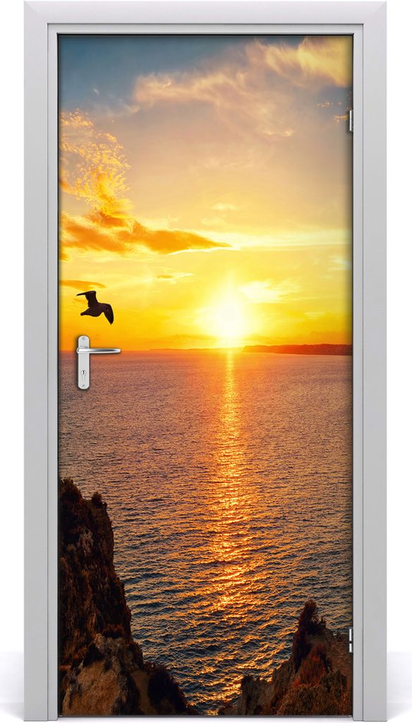 Tulup Türaufkleber 95x205 cm Dekorative Aufkleber Selbstklebend Wasserdichte Tapete Abnehmbar Schlafzimmer Wohnzimmer Wohnkultur - Sonnenuntergang...