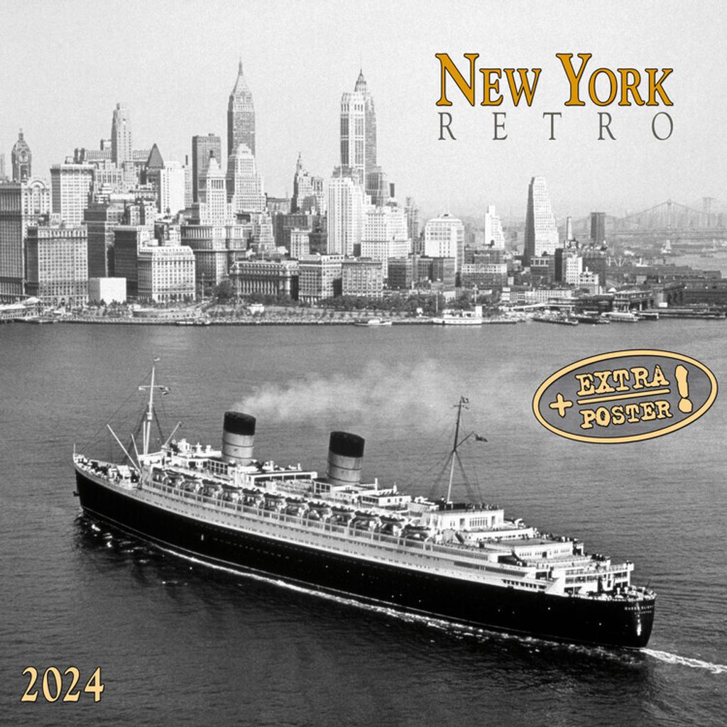 New York Retro 2024: Kalender 2024 (Artwork Cities)